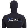 Freediving Komplettanzug mit Kapuze Ultra Herren 3mm Schwarz Größe S Marlin 118526