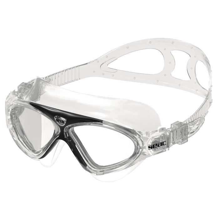 Masque de natation Vision Hd Transparent-Noir Seac 152-14NT