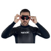 Schwimmmaske Sonic Schwarz-Rot Getönte Gläser Seac 152-30NR-SBL