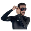 Schwimmmaske Sonic Schwarz-Rot Getönte Gläser Seac 152-30NR-SBL