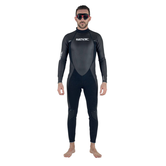 Schwimmmaske Sonic Schwarz-Rot Getönte Gläser Seac 152-30NR-SBL
