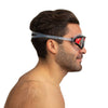 Schwimmmaske Sonic Schwarz-Rot Klare Gläser Seac 152-30NR-SKL