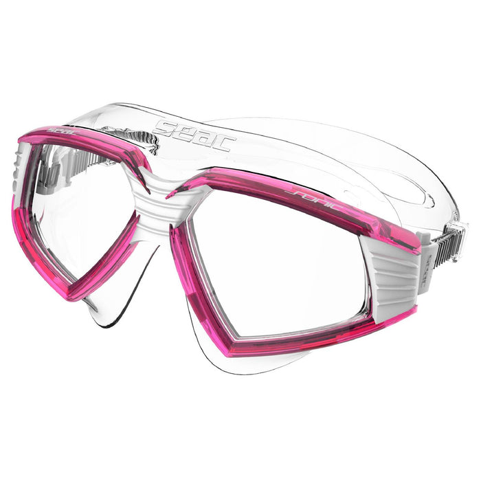 Schwimmmaske Sonic Weiß-Pink Klare Gläser Seac 152-30WP-SKL