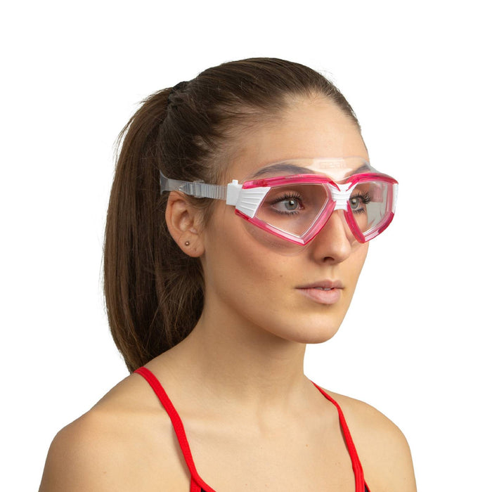 Schwimmmaske Sonic Weiß-Pink Klare Gläser Seac 152-30WP-SKL