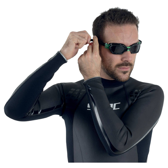 Swimming Googles Aquatech Black-Green Seac 152-32NV