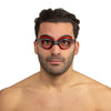 Gafas de natación Ritmo Negro-Rojo Lentes Claras Seac 152-37NR