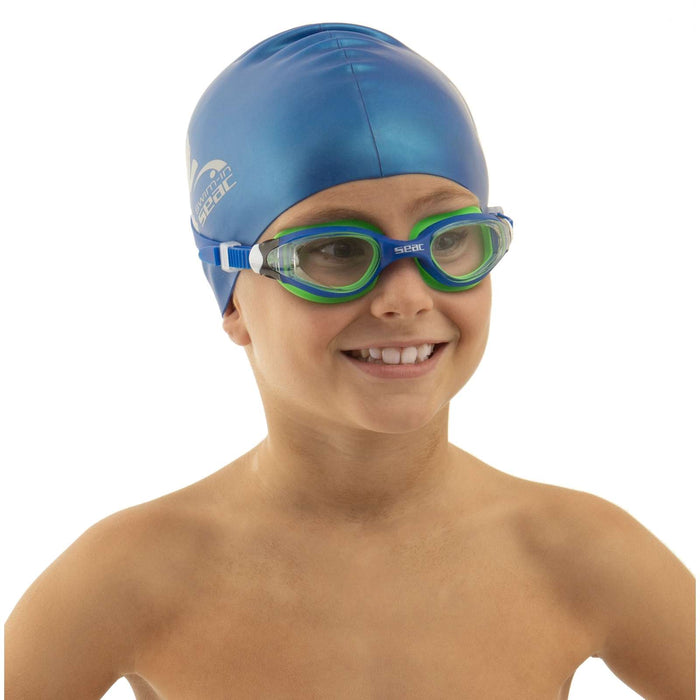 Lunettes de natation Ritmo Enfants Bleu-Vert Lentilles Claires Seac 152-39BV