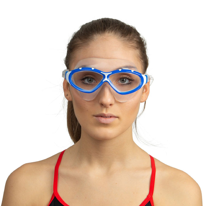 Schwimmmaske Profile Blau-Weiß, klare Gläser Seac 152-42BW-LT