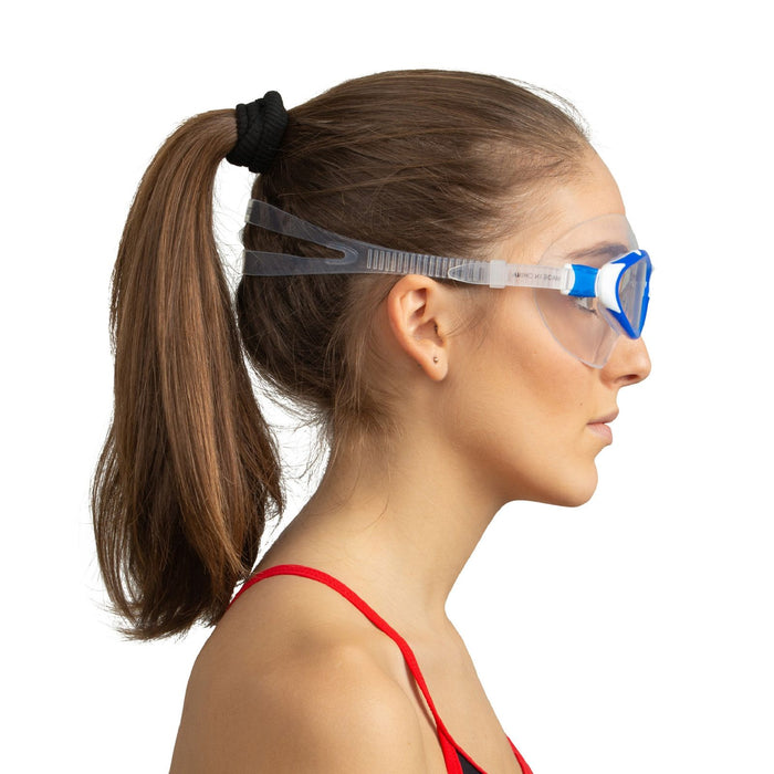 Schwimmmaske Profile Blau-Weiß, klare Gläser Seac 152-42BW-LT
