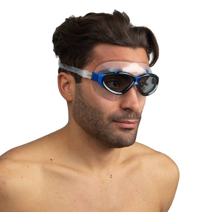 Schwimmmaske Profile Schwarz-Blau, rauchfarbene Gläser Seac 152-42NB-LF