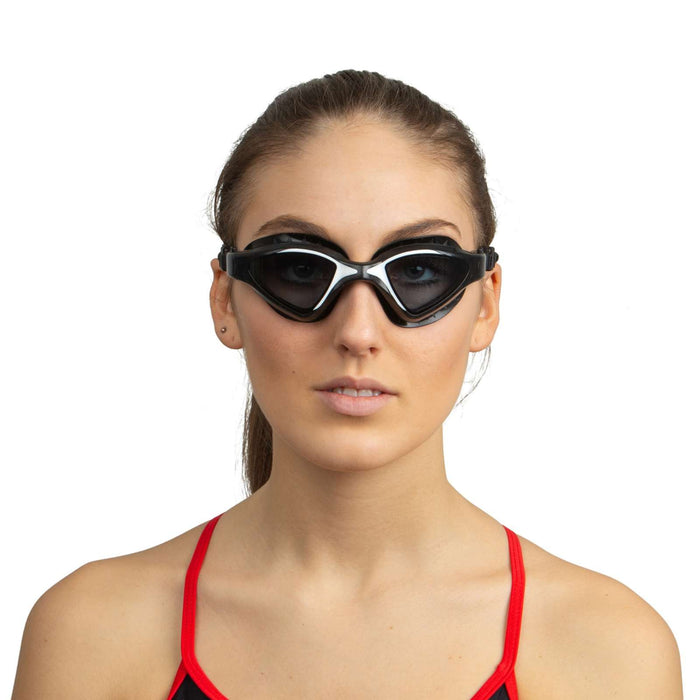 Gafas de natación Lynx Negro-Blanco Lentes Ahumadas Seac 152-55NW-LF