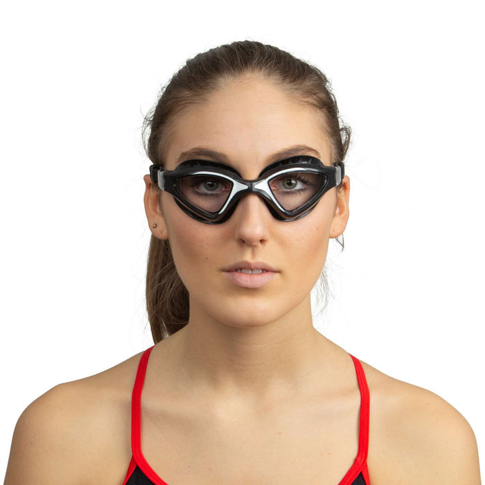 Lunettes de natation Lynx Noir-Blanc Lentilles Claires Seac 152-55NW-LT