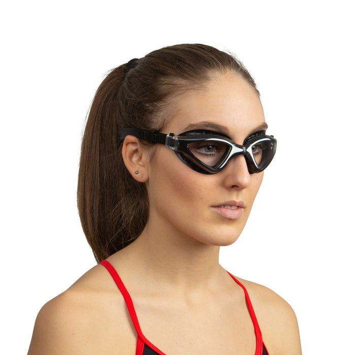 Lunettes de natation Lynx Noir-Blanc Lentilles Claires Seac 152-55NW-LT