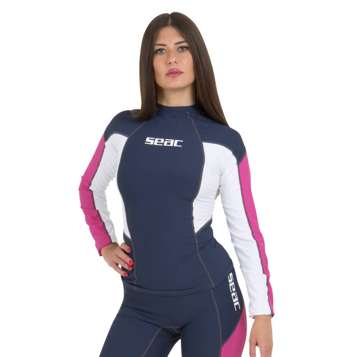 Rash Guard Raa Long Evo Mujer Azul Oscuro XS Seac 155-1-XS