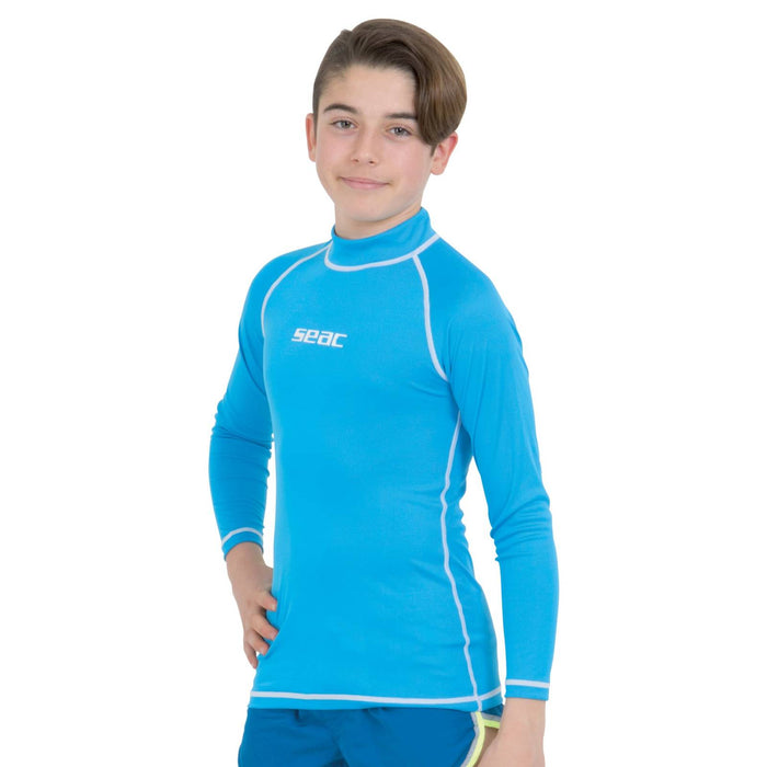 Rash Guard T-Sun Long Bambino Maschio Azzurro 7 Anni Seac 155-12-7