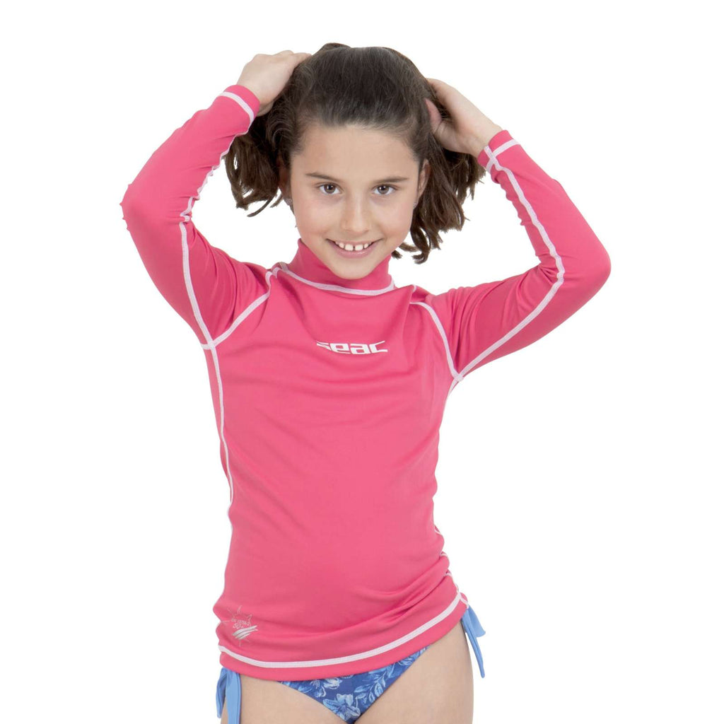 Rash Guard T-Sun Long Fille Enfant Rose 9 Ans Seac 155-13-9