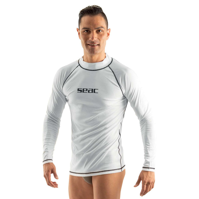 Rash Guard T-Sun Long Hombre Blanco XS Seac 155-14-XS