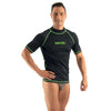 Rash Guard T-Sun Corto Hombre Negro XS Seac 155-17-XS