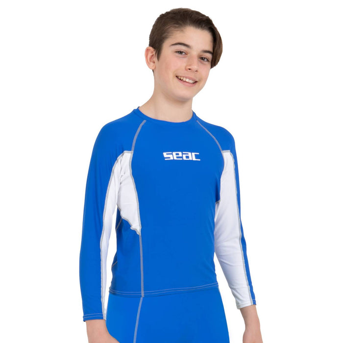 Rash Guard Raa Long Kids Evo Blue 6 Years Seac 155-2-6