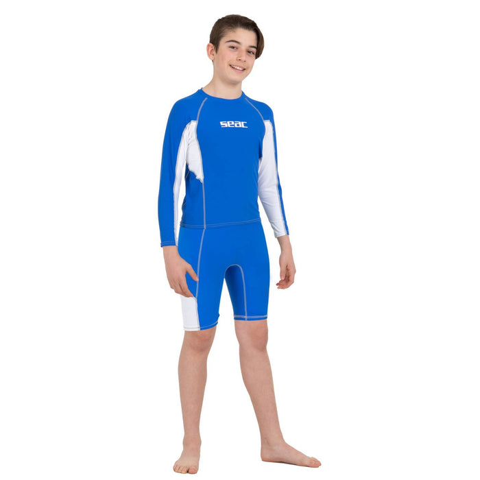 Rash Guard Raa Long Kids Evo Blue 6 Years Seac 155-2-6