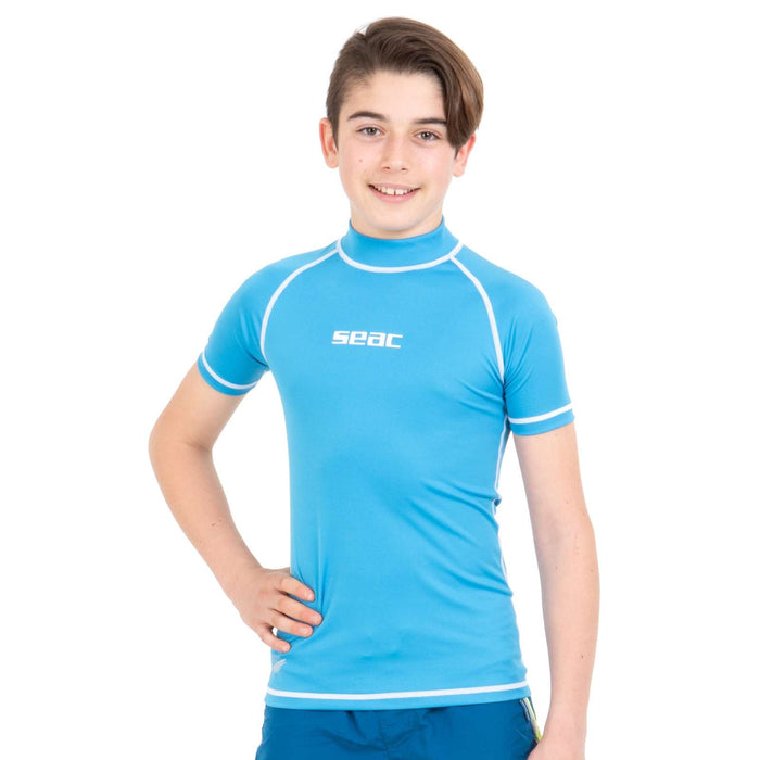 Rash Guard T-Sun Short Kids Boy Light-Blue 5 Years Seac 155-20-5