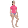 T-shirt Rash Guard T-Sun Court Enfant Fille Rose 5 Ans Seac 155-21-5