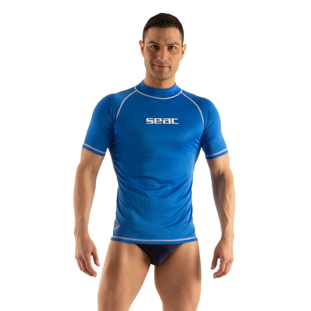 Rash Guard T-Sun Corto Hombre Azul XL Seac 155-27-XL