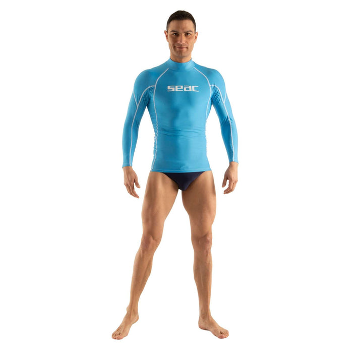 Rash Guard Raa Long Evo Man Light-Blue M Seac 155-29-M