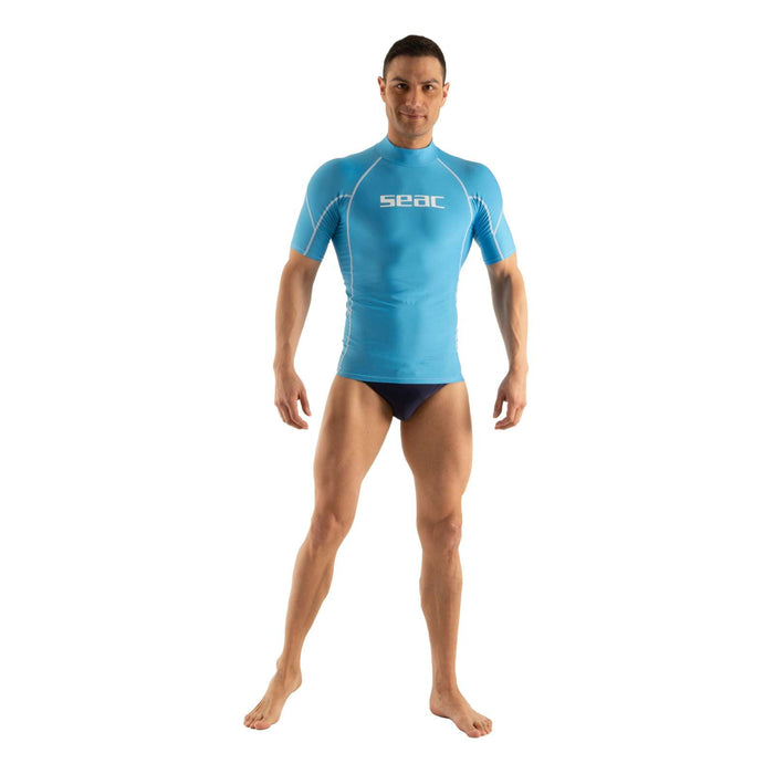 Rash Guard Raa Short Evo Man Light-Blue S Seac 155-31-S