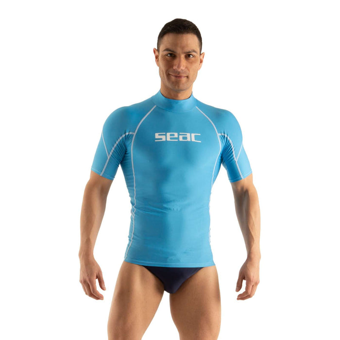Rash Guard Raa Short Evo Man Light-Blue XXL Seac 155-31-XXL