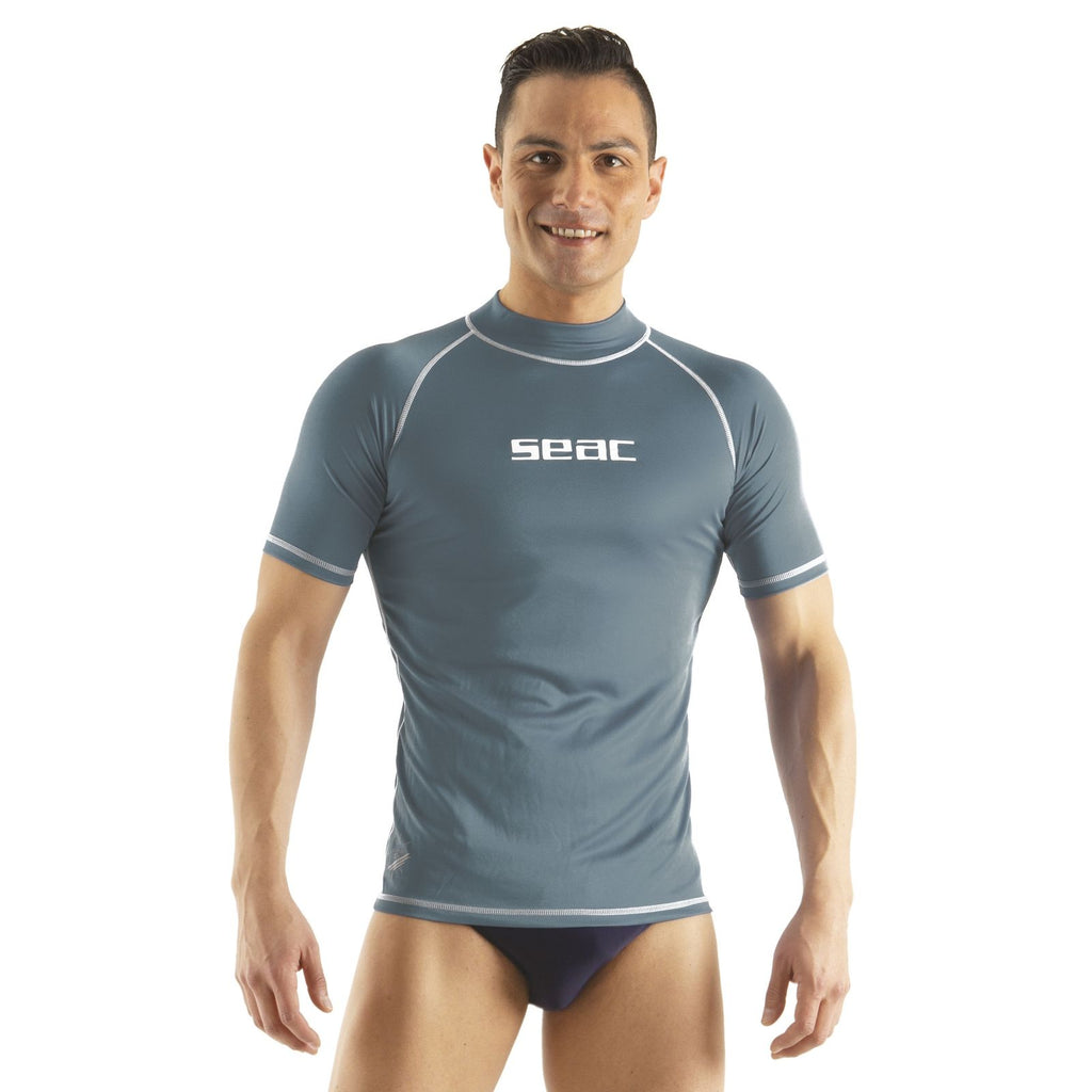 Rash Guard T-Sun Short Man Grey XL Seac 155-35-L