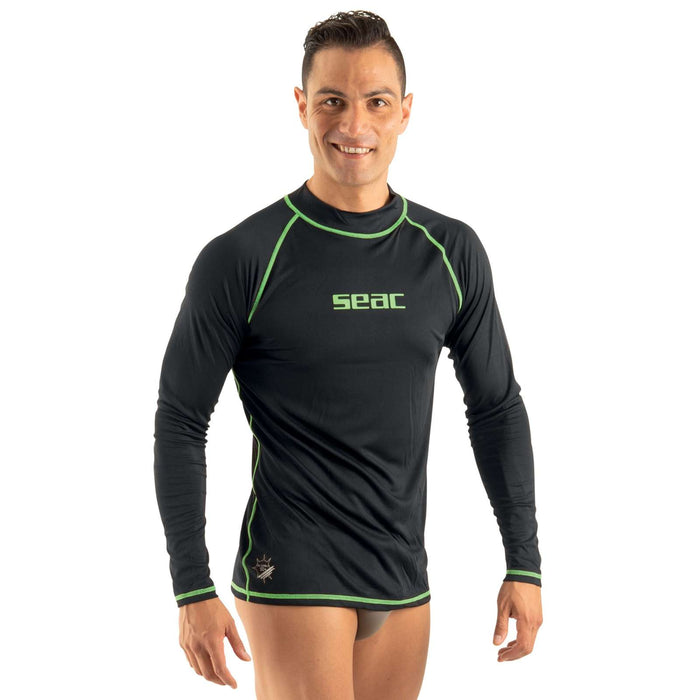 Rash Guard T-Sun Long Homme Noir XS Seac 155-9-XS