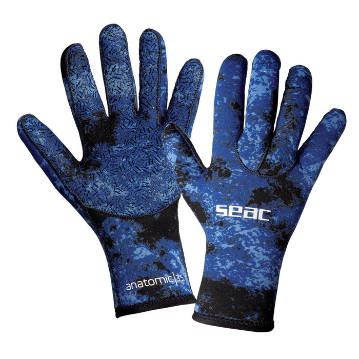 Guantes Anatomic Camo Azul 3,5mm L Seac 16-2-L
