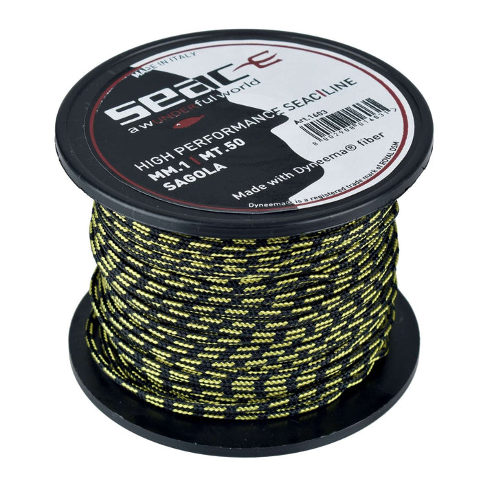 Core Dyneema Black-Yellow 50m 1,4mm Seac 1603