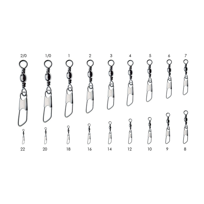 Swivels With Snap 12pcs Black №2 Expert Predator 16340