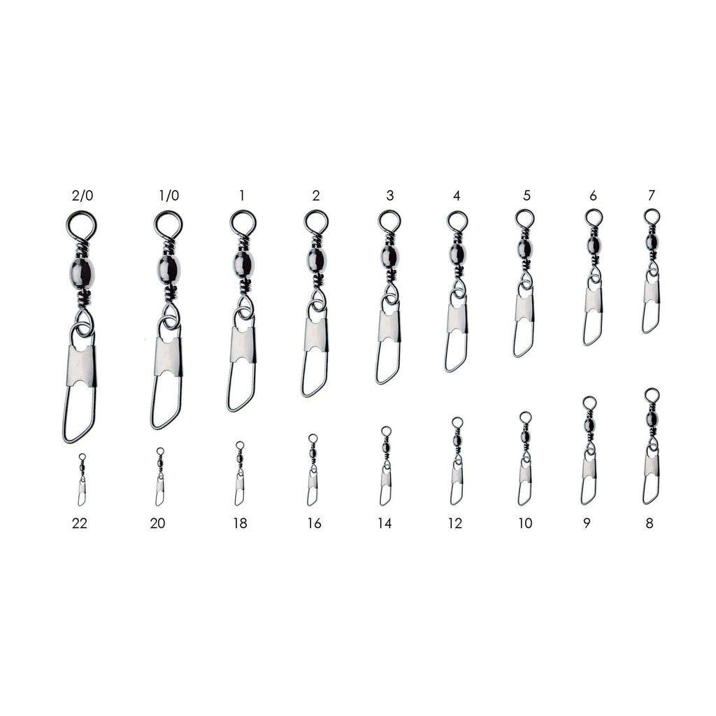 Swivels With Snap 12pcs Black №18 Expert Predator 16460