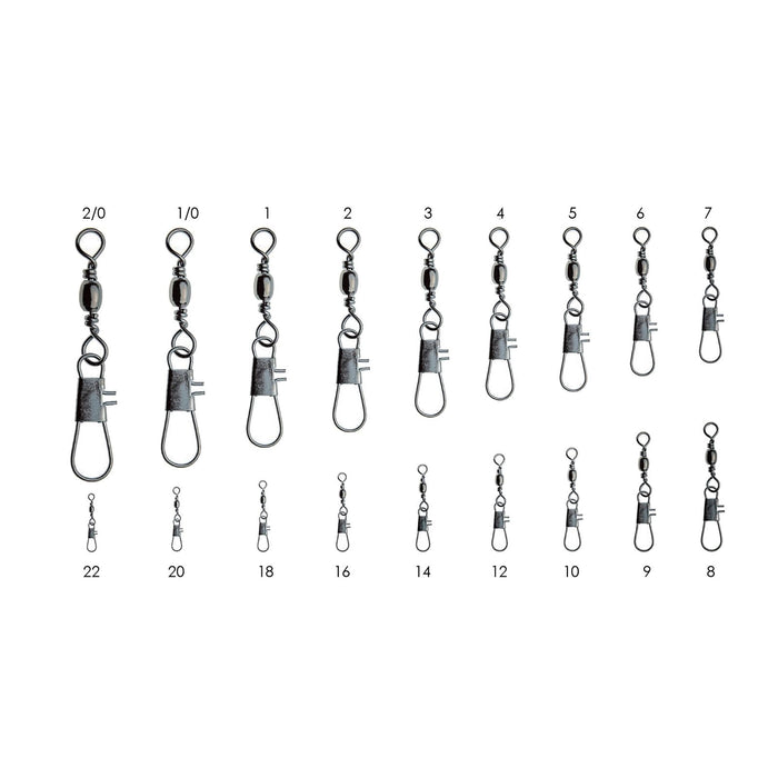 Swivels With Interlock 12pcs Black №1-0 Expert Predator 16721