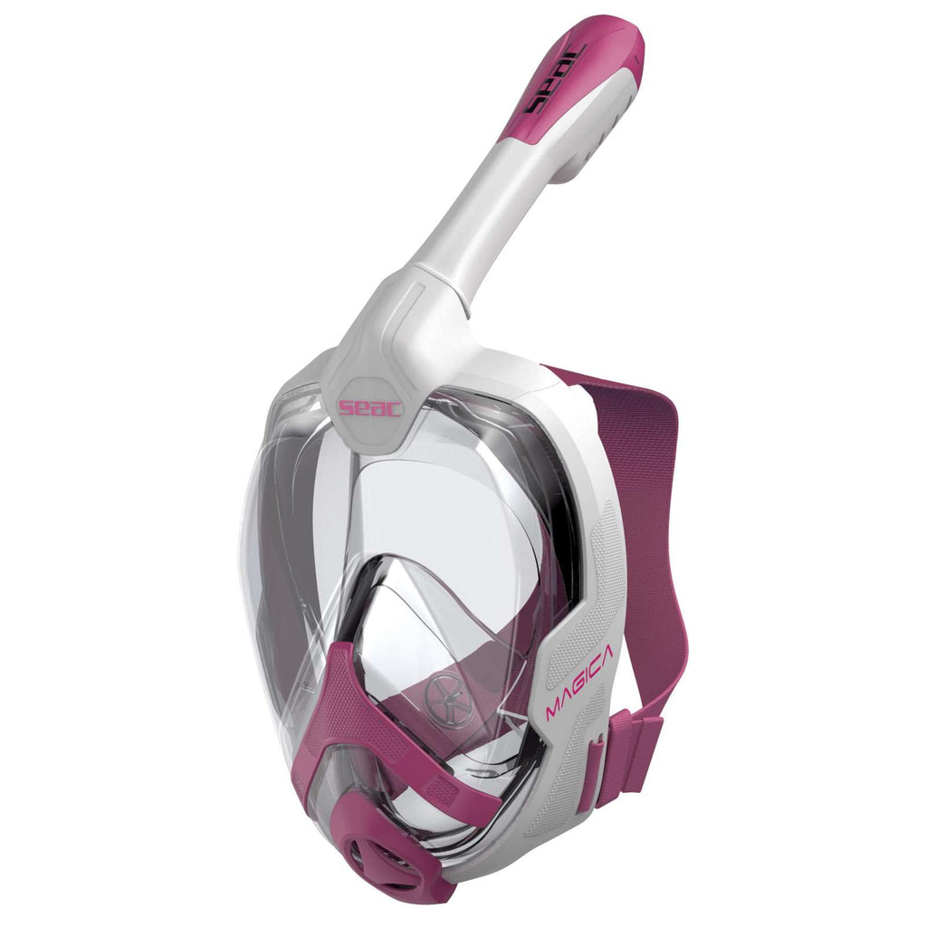 Máscara de buceo de cara completa Magica Blanca-Rosa S-M Seac 170-10WP-SLT