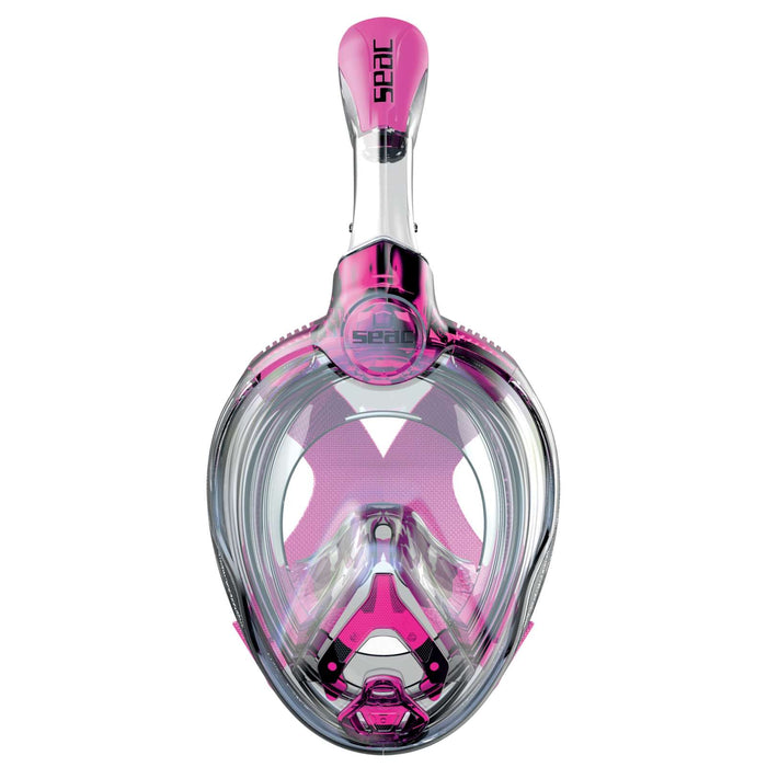 Máscara de buceo de cara completa Magica Negra-Rosa Niños Seac 170-12PT-SLT