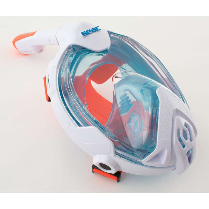 Máscara de buceo de cara completa Magica Blanca-Azul-Naranja XS-S Seac 170-14WO-SLT
