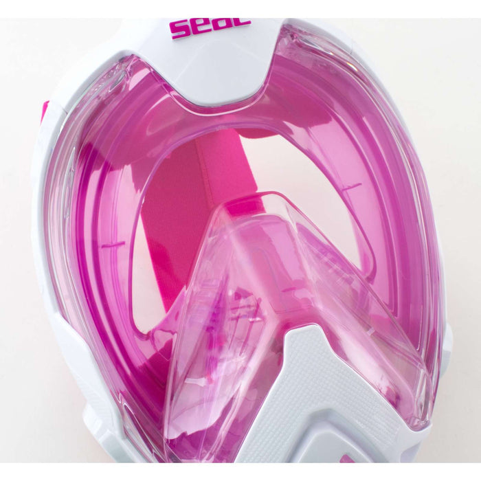Máscara de buceo de cara completa Magica Blanca-Rosa XS-S Seac 170-14WP-SLT