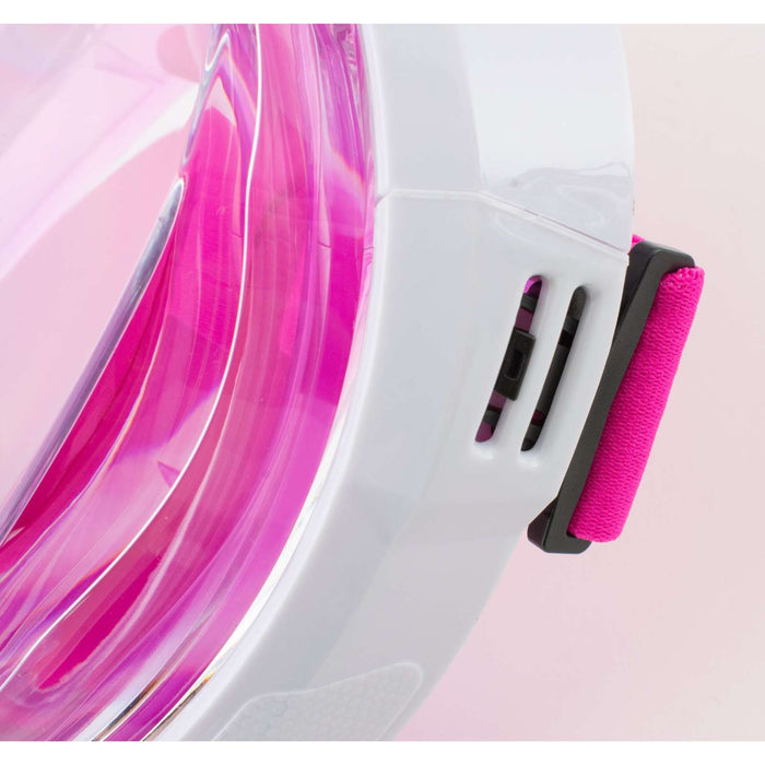 Máscara de buceo de cara completa Magica Blanca-Rosa XS-S Seac 170-14WP-SLT