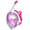Máscara de buceo de cara completa Magica Blanca-Rosa XS-S Seac 170-14WP-SLT
