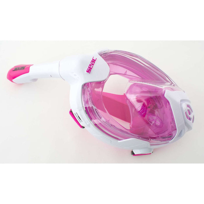 Máscara de buceo de cara completa Magica Blanca-Rosa XS-S Seac 170-14WP-SLT