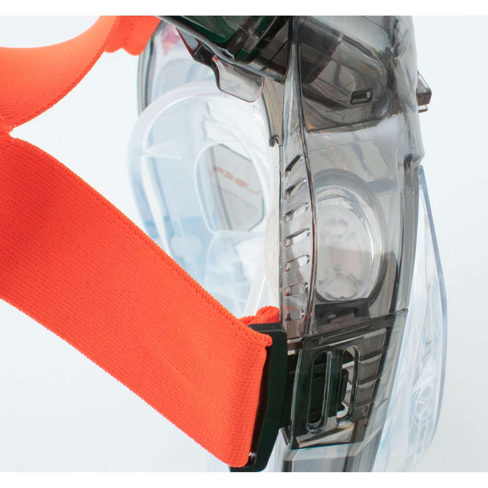 Máscara de buceo de cara completa Libera Negro-Naranja XS-S Seac 170-7NO-SKL