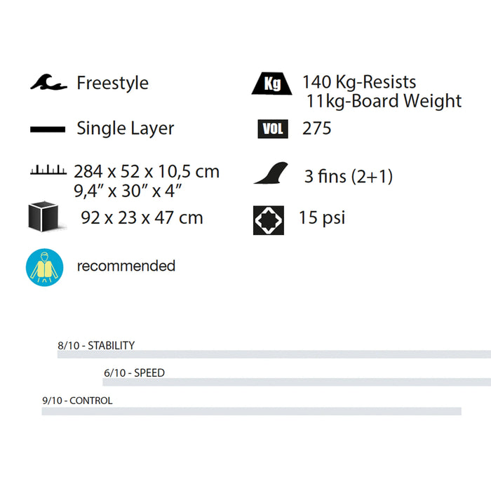 Tabla de paddle surf Kohala Freestyle 9.4"
