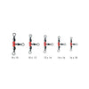 Triple Swivels With Beads 12pcs 16x18 Expert Predator 17730