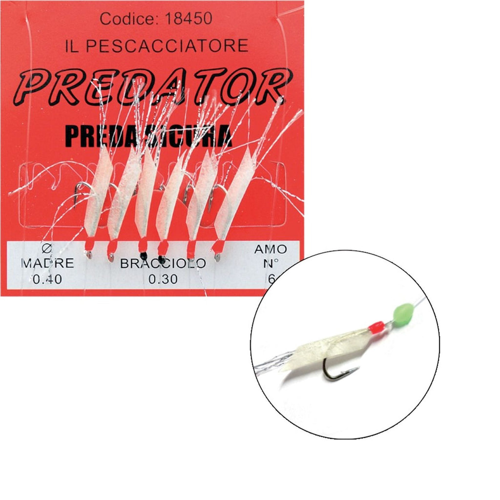 Predator Fish Rig Sabiki Rigs Economy Real Fish Skin 20pcs №10 Expert Predator 1845010 ...