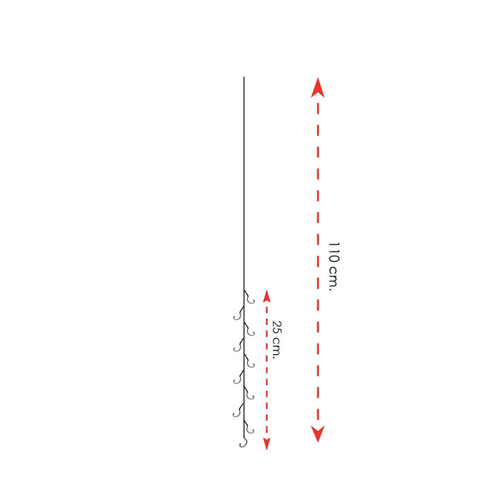 Armaduras para pesca de lubinas 10 anzuelos Tamaño 10 Expert Predator 1910810