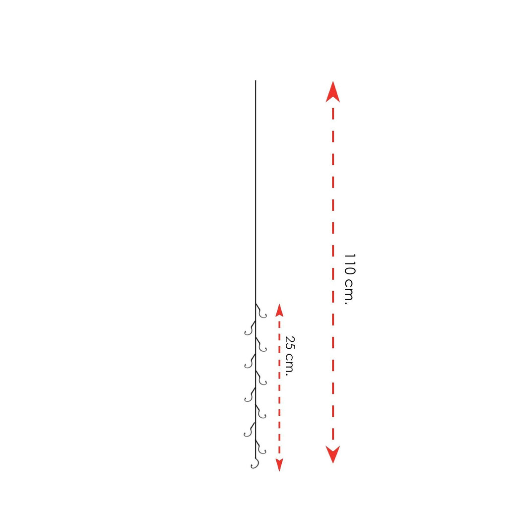 Armaduras para pesca de lubinas 10 anzuelos Tamaño 12 Expert Predator 1910812
